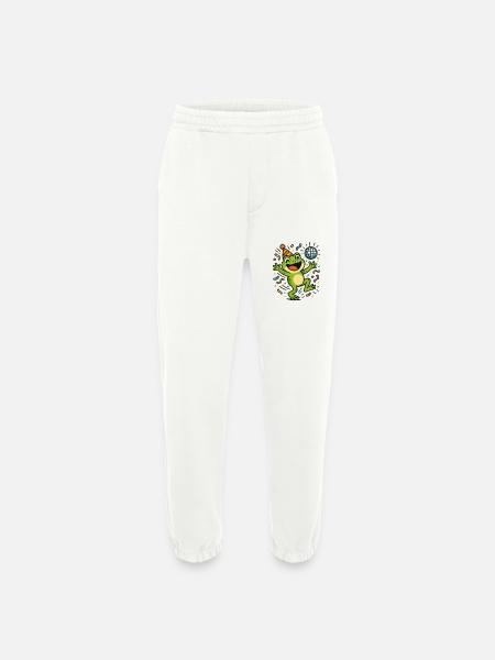 Party Frog - Heavyweight Jogging Pants - made by SPREAD - OFF WHITE