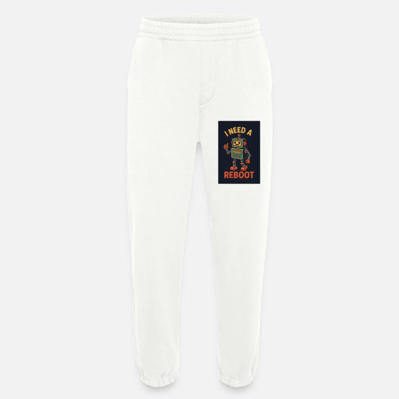 Reboot retro KI Roboter - Heavyweight Jogginghose - made by SPREAD  - OFF WHITE