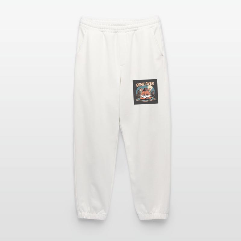 Clone with Game Over and Grey Mascot Heavyweight Jogging Pants - made by SPREAD 