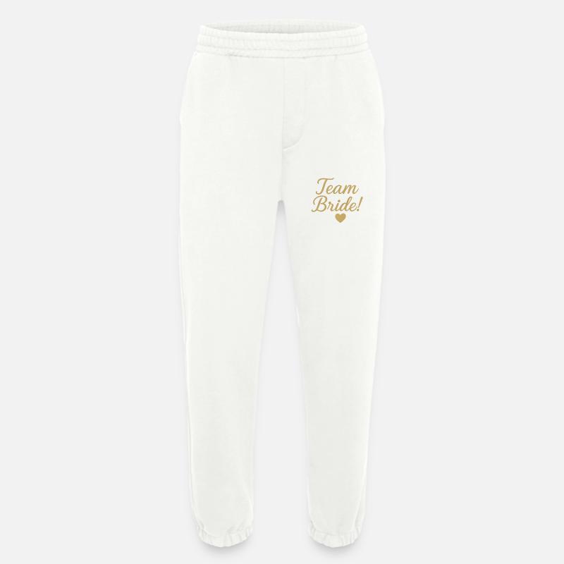 Team Bride Gold Script Design. Hochzeit - Heavyweight Jogginghose - made by SPREAD  - OFF WHITE