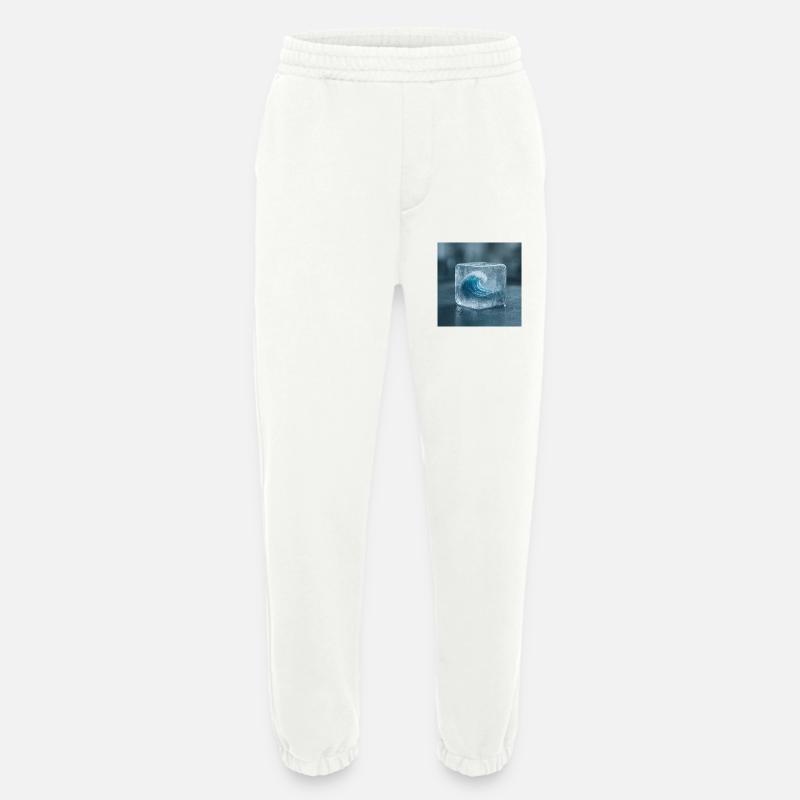 Eisskulptur mit Meereswelle - Heavyweight Jogginghose - made by SPREAD  - OFF WHITE