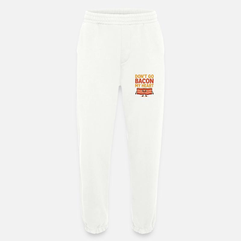 Bacon Heart Graffiti Design - Heavyweight Jogging Pants - made by SPREAD  - OFF WHITE