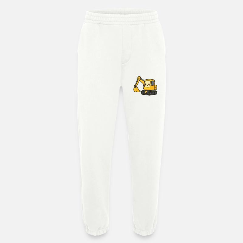 Niedlicher Bagger mit Kulleraugen - Heavyweight Jogginghose - made by SPREAD  - OFF WHITE