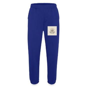 Mindfulness and Inner Balance - Heavyweight Jogging Pants - made by SPREAD  - Iconic Blue - Front