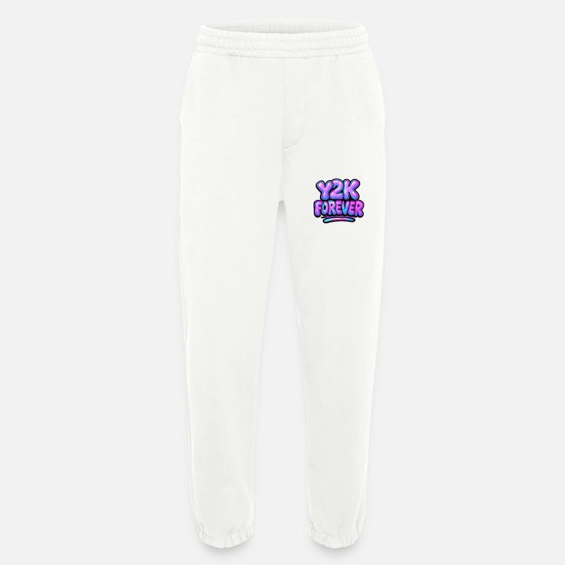 Y2K Forever Neon Design - Heavyweight Jogginghose - made by SPREAD  - OFF WHITE