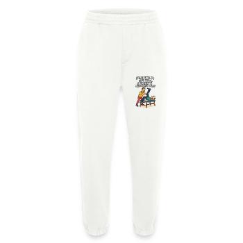 Physio saying: No idea if it helps funny - Heavyweight Jogging Pants - made by SPREAD  - OFF WHITE - Front