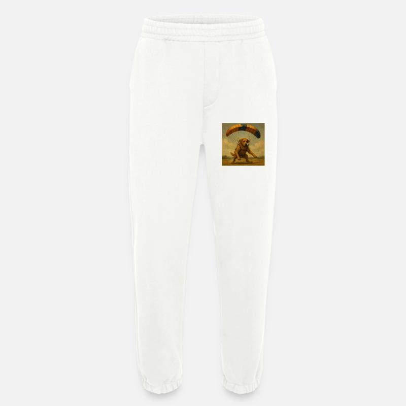Welpe mit Fallschirm Illustration - Heavyweight Jogginghose - made by SPREAD  - OFF WHITE