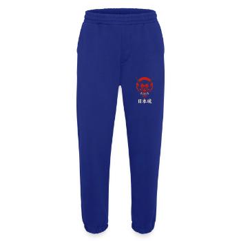 Oni Maske Japan Style – Aggressives Samurai Design - Heavyweight Jogginghose - made by SPREAD  - Iconic Blue - Vorne