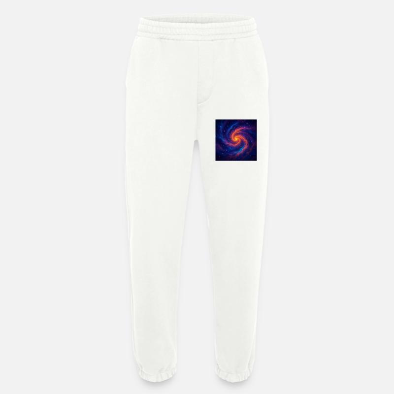 Vortex galactique dans l’espace - Pantalon de jogging bio épais fabriqué en UE - OFF WHITE