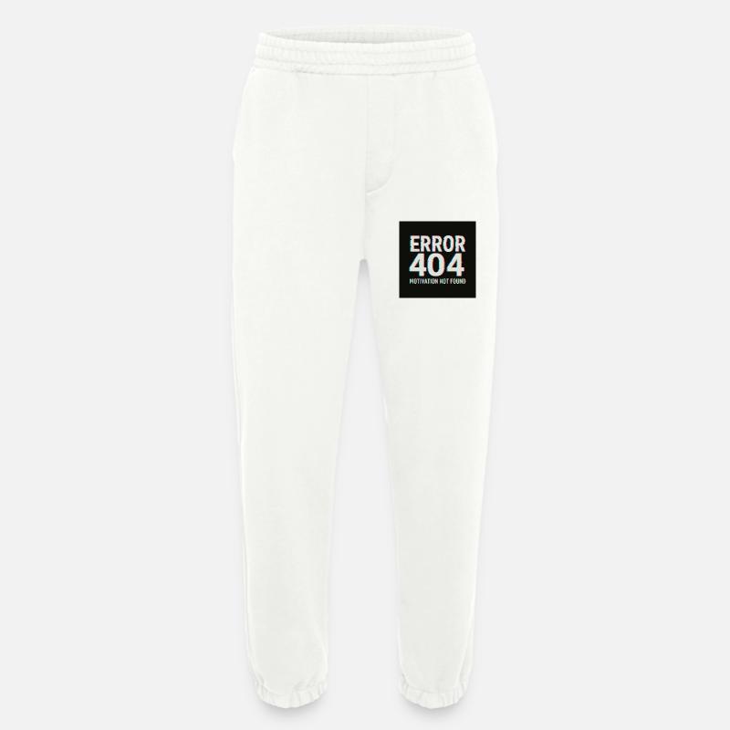 Motivation 404 Glitch Retro - Heavyweight Jogginghose - made by SPREAD  - OFF WHITE