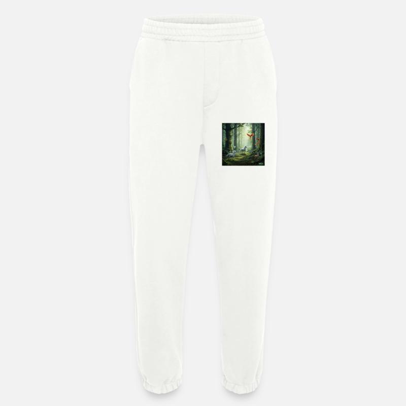 Märchenwald Unikorn Phönix Szene - Heavyweight Jogginghose - made by SPREAD  - OFF WHITE