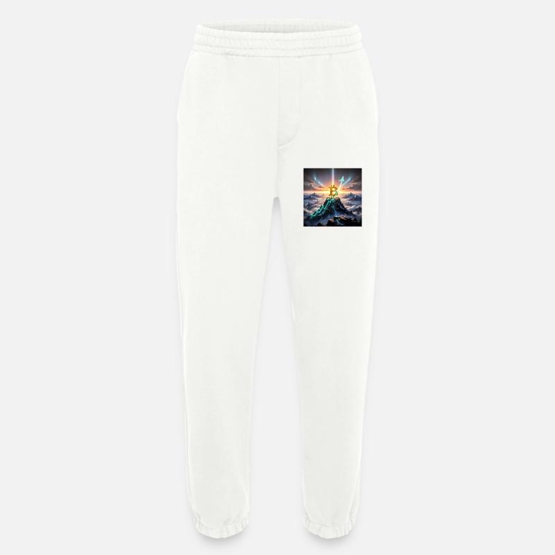 Bitcoin Gipfelaufstieg 3D - Heavyweight Jogginghose - made by SPREAD  - OFF WHITE