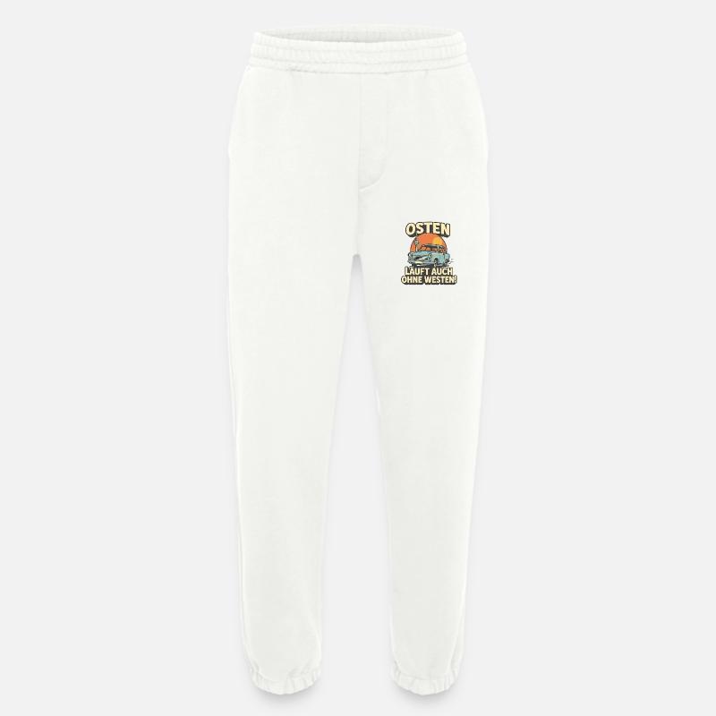 Osten läuft auch ohne Westen - Heavyweight Jogginghose - made by SPREAD  - OFF WHITE