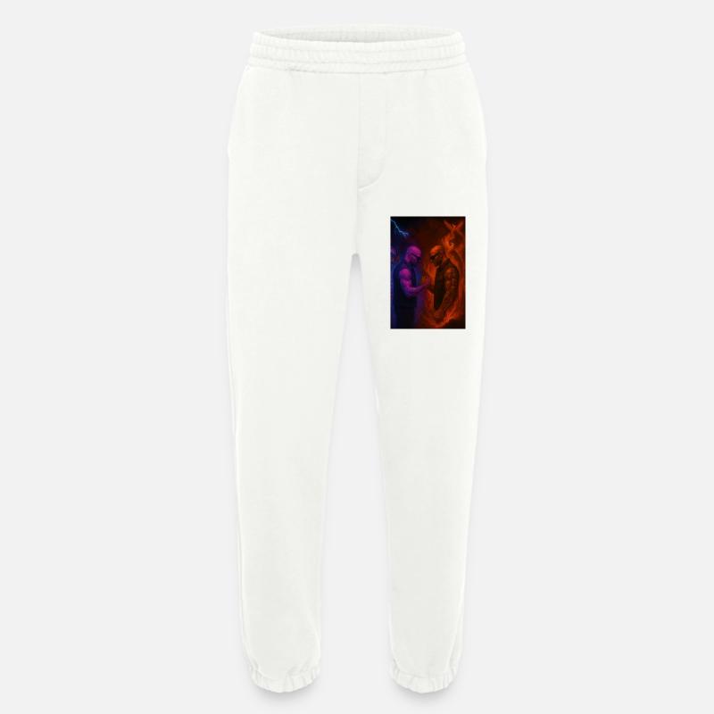 Feuer gegen Eis Duell der Elemente - Heavyweight Jogging Pants - made by SPREAD  - OFF WHITE