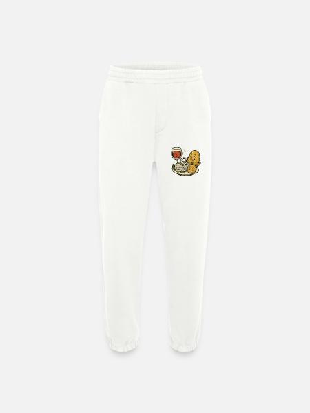 Selödka (hareng mariné) vin et pomme de terre en veste - Pantalon de jogging bio épais fabriqué en UE - OFF WHITE