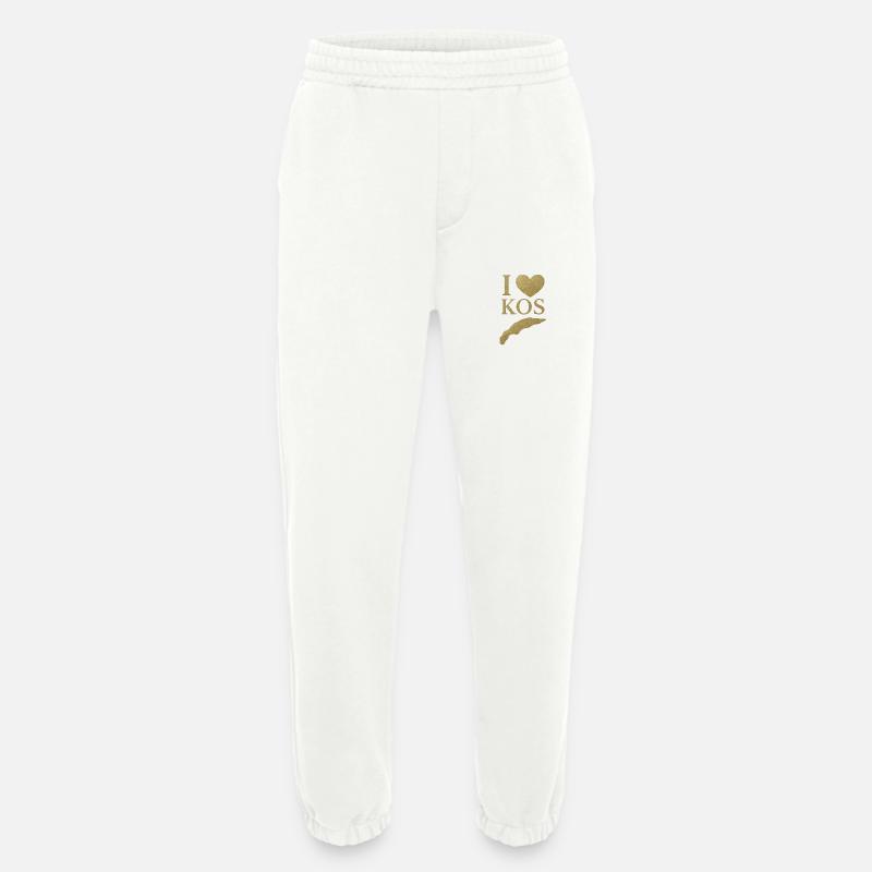 I Love KOS Insel - Heavyweight Jogginghose - made by SPREAD  - OFF WHITE