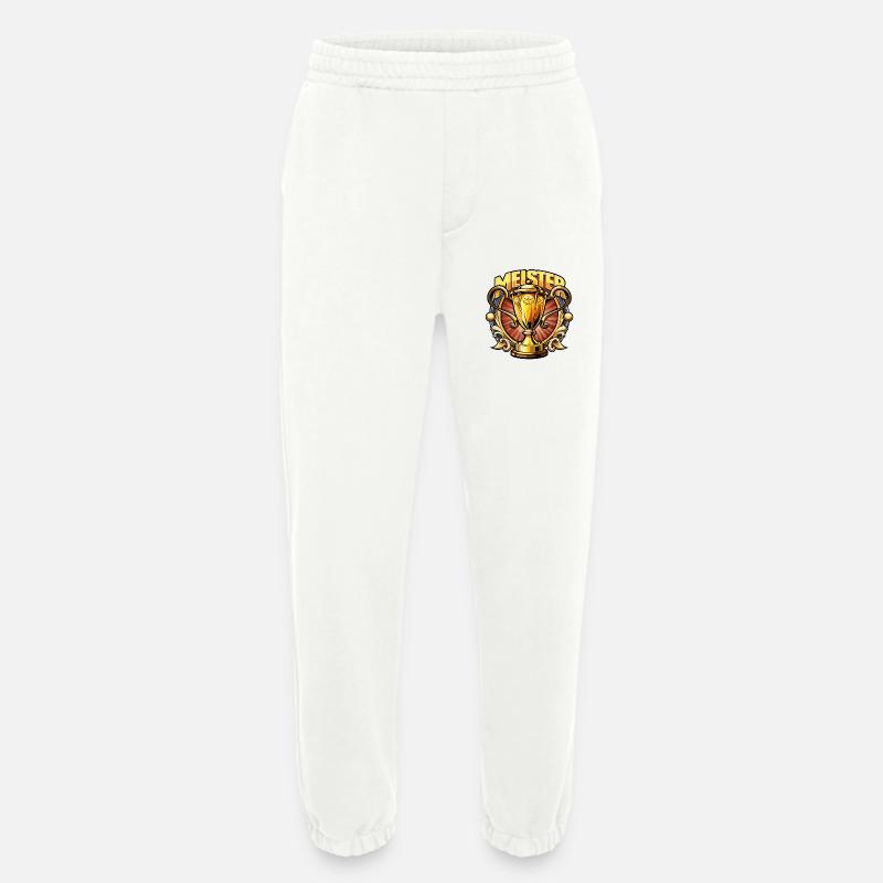 Master Cup Victory Design - Heavyweight Jogging Pants - made by SPREAD  - OFF WHITE