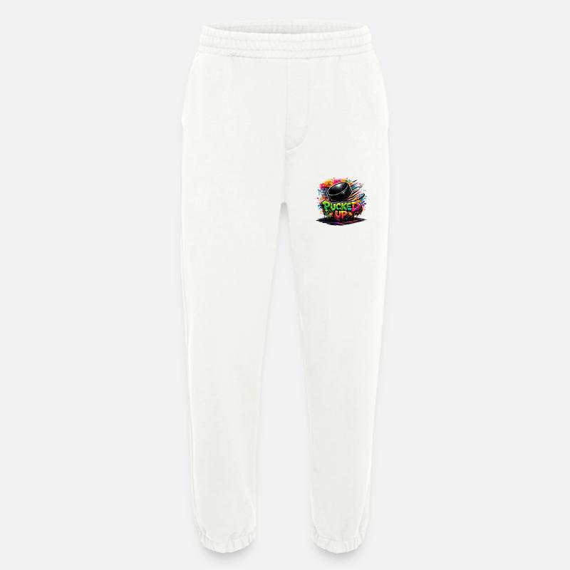 Pucked Up Graffiti Puck - Heavyweight Jogginghose - made by SPREAD  - OFF WHITE