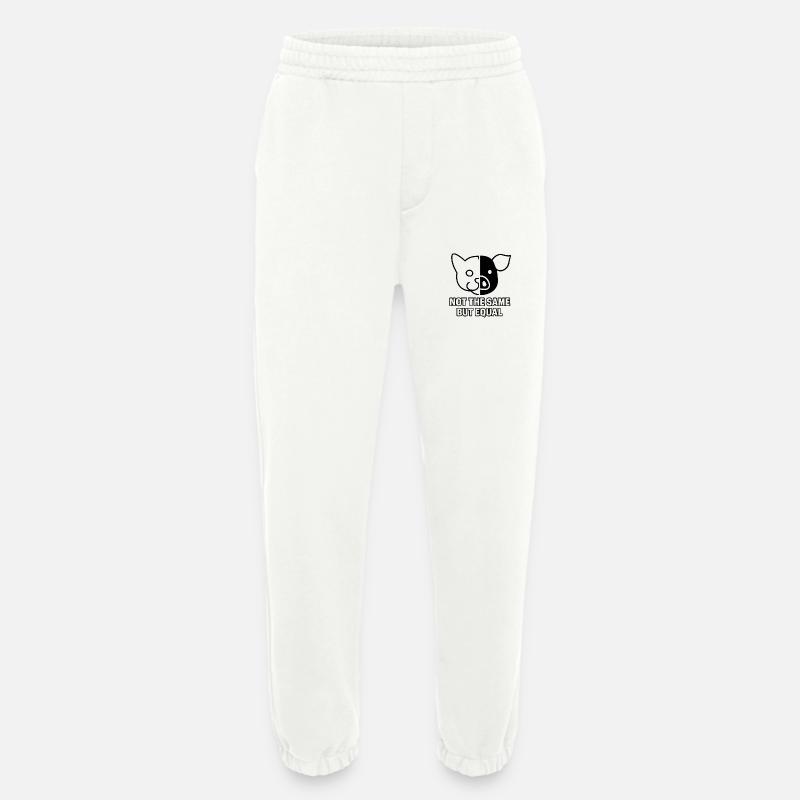 Katze_Schwein_Black - Heavyweight Jogginghose - made by SPREAD  - OFF WHITE