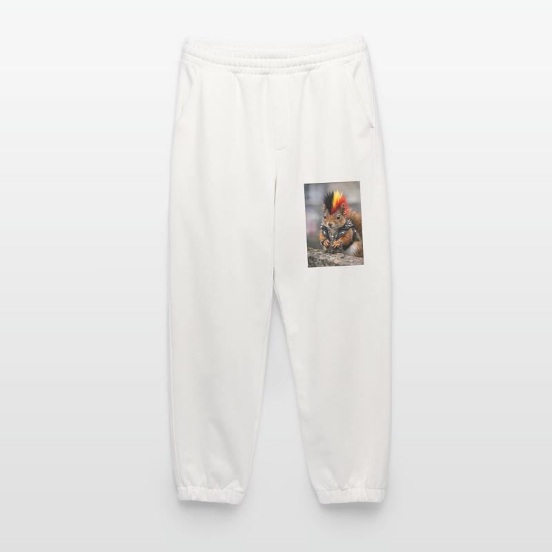 Punk Eichhörnchen mit Lederweste Heavyweight Jogginghose - made by SPREAD 