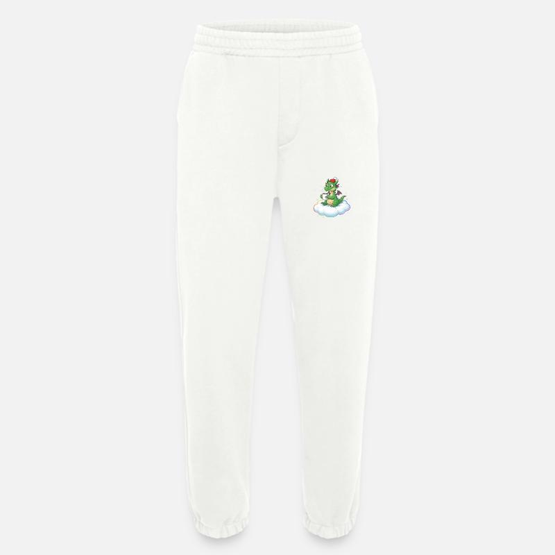 Fire-Blowers on Clouds - Heavyweight Jogging Pants - made by SPREAD  - OFF WHITE