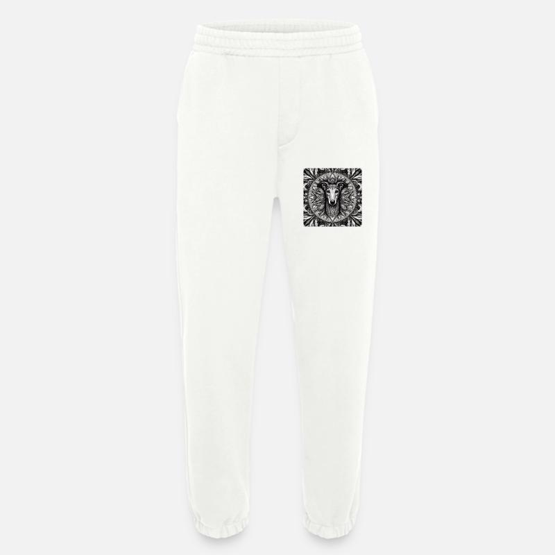 Windhund Mandala - Heavyweight Jogginghose - made by SPREAD  - OFF WHITE