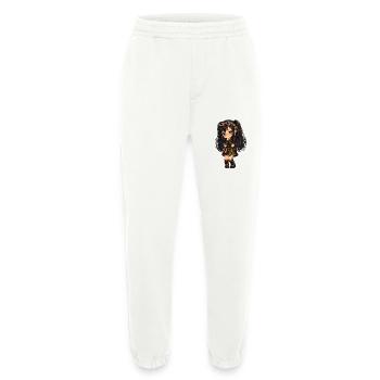 Steampunk chibi Luna with Purple Sparkle - Heavyweight Jogging Pants - made by SPREAD  - OFF WHITE - Front