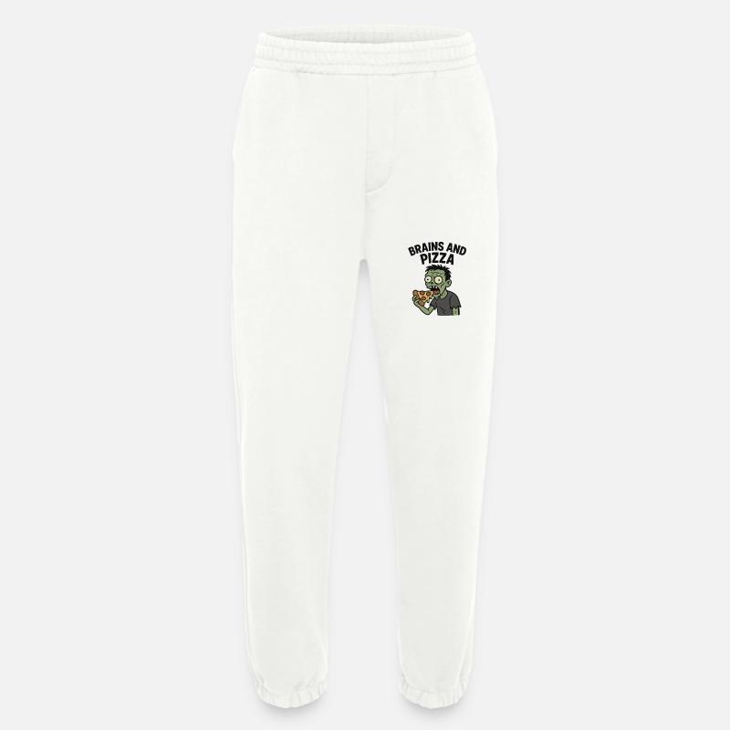 Zombie mit Pizza-Hunger - Heavyweight Jogginghose - made by SPREAD - OFF WHITE