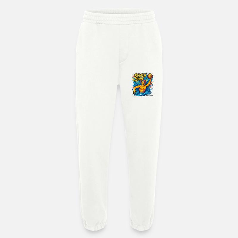 Splash Zone Water Polo Champion - Heavyweight Jogging Pants - made by SPREAD - OFF WHITE