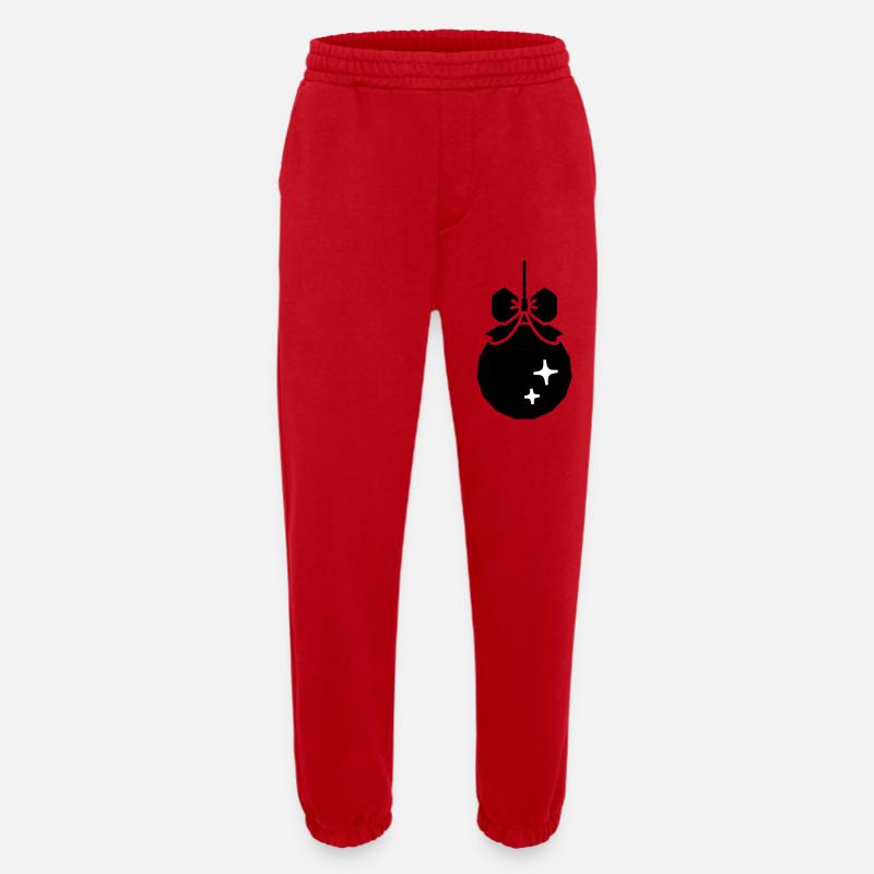Weihnachts-Deko-Kugel - Heavyweight Jogginghose - made by SPREAD  - Rot