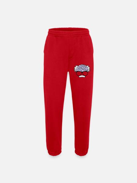 Gehirn eines Professors - Heavyweight Jogginghose - made by SPREAD  - Rot