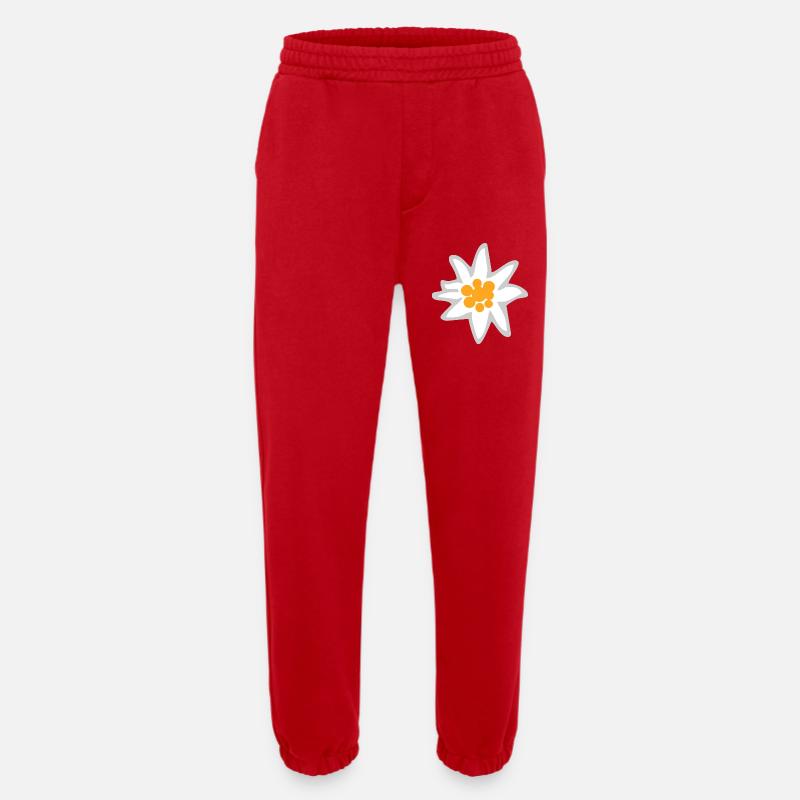 Edelweiss - Heavyweight Jogginghose - made by SPREAD  - Rot