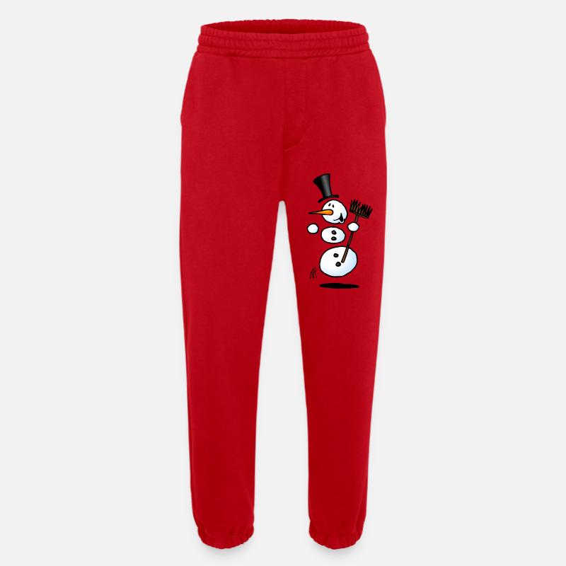 Tanzen Schneemann - Heavyweight Jogginghose - made by SPREAD  - Rot