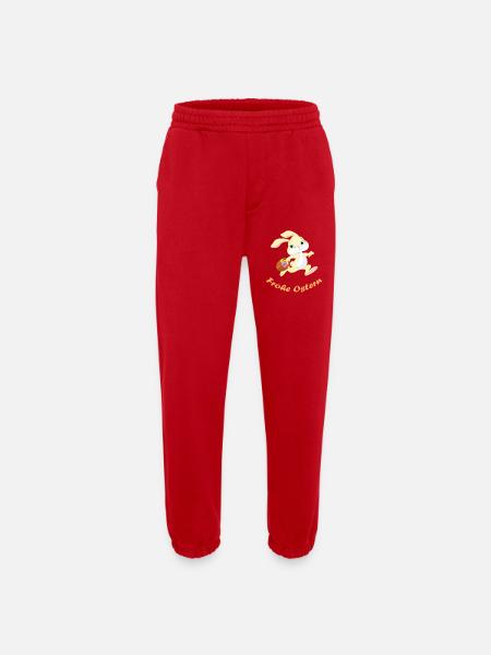 Easter - Heavyweight Jogging Pants - made by SPREAD - red