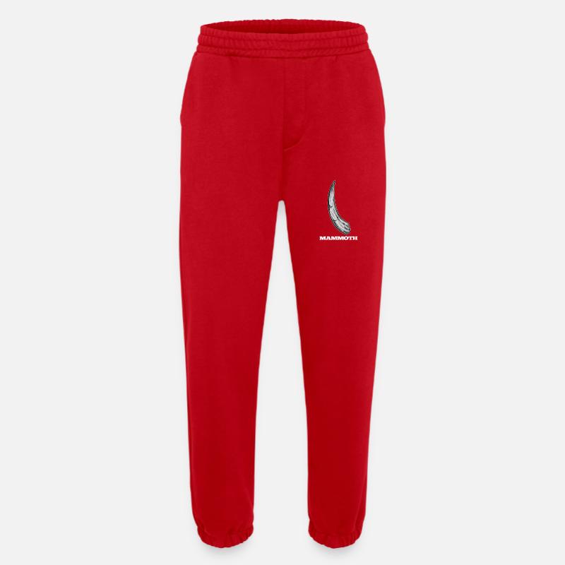Mammoth ivory tusks - Heavyweight Jogging Pants - made by SPREAD  - red