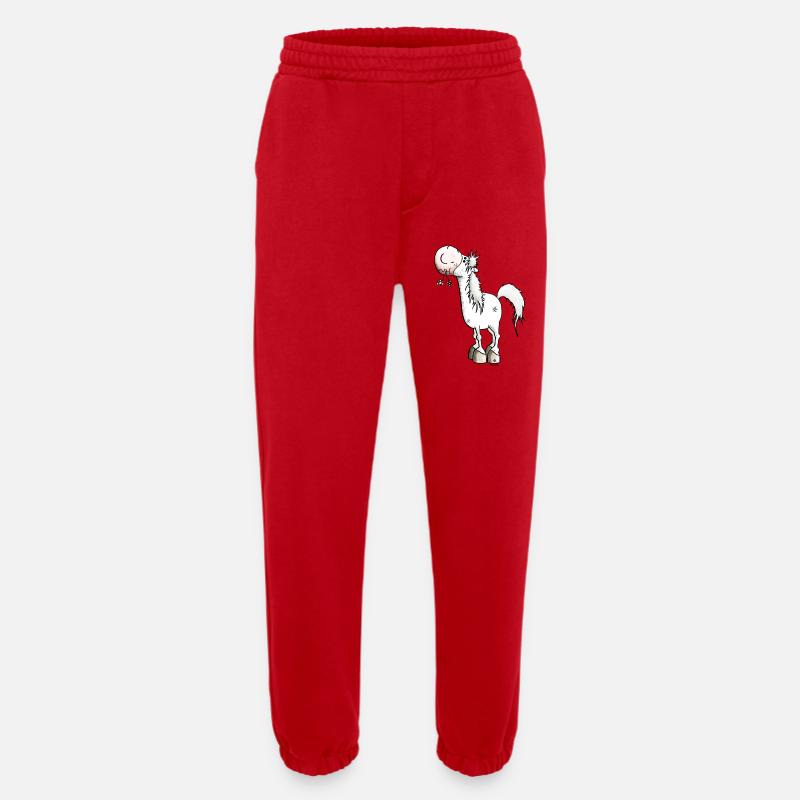 Verträumtes Pferd - Pferde - Heavyweight Jogginghose - made by SPREAD  - Rot