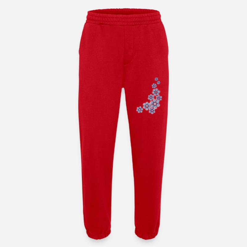 Schneeflocken - Heavyweight Jogginghose - made by SPREAD  - Rot