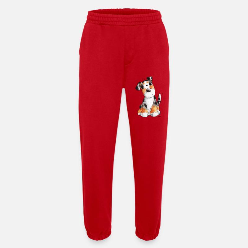 Süßer Australian Shepherd - Aussie - Geschenk - Heavyweight Jogginghose - made by SPREAD  - Rot