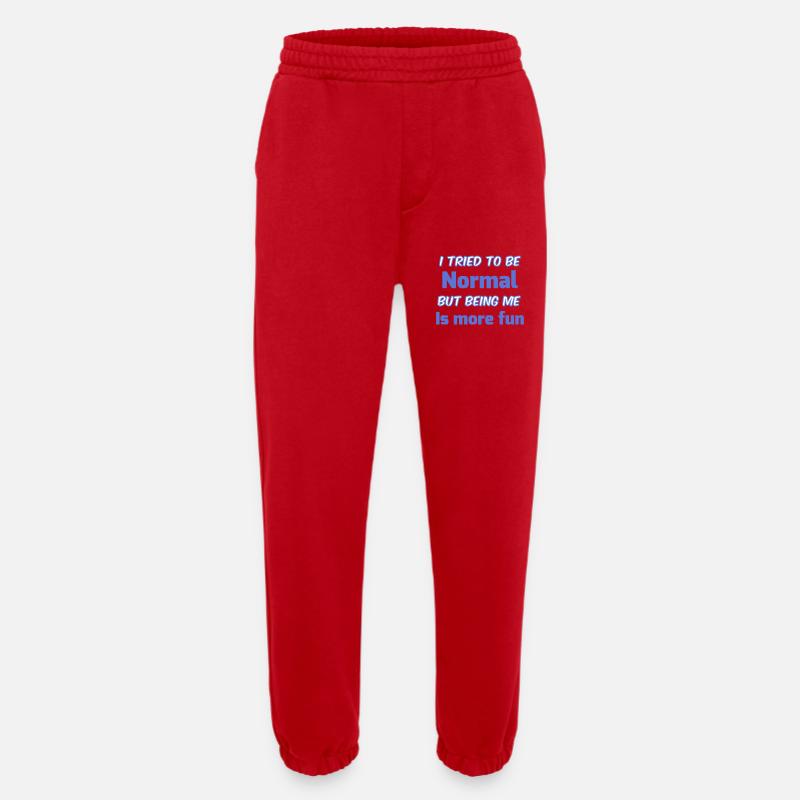 Sei du selbst, nicht normal - Heavyweight Jogginghose - made by SPREAD  - Rot