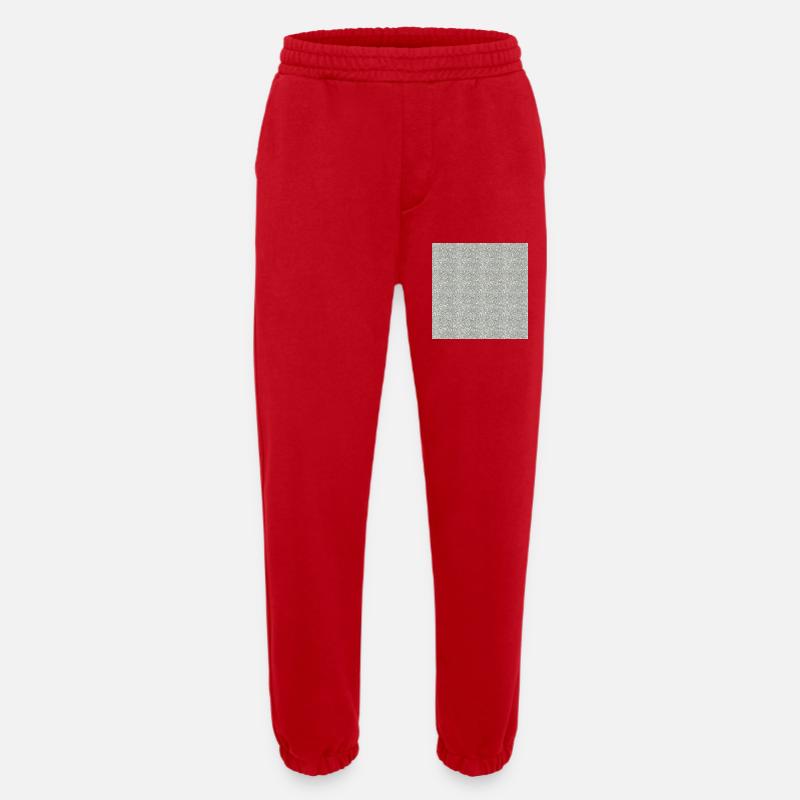 Gemusterter Granitstein in Grautönen - Heavyweight Jogging Pants - made by SPREAD  - red
