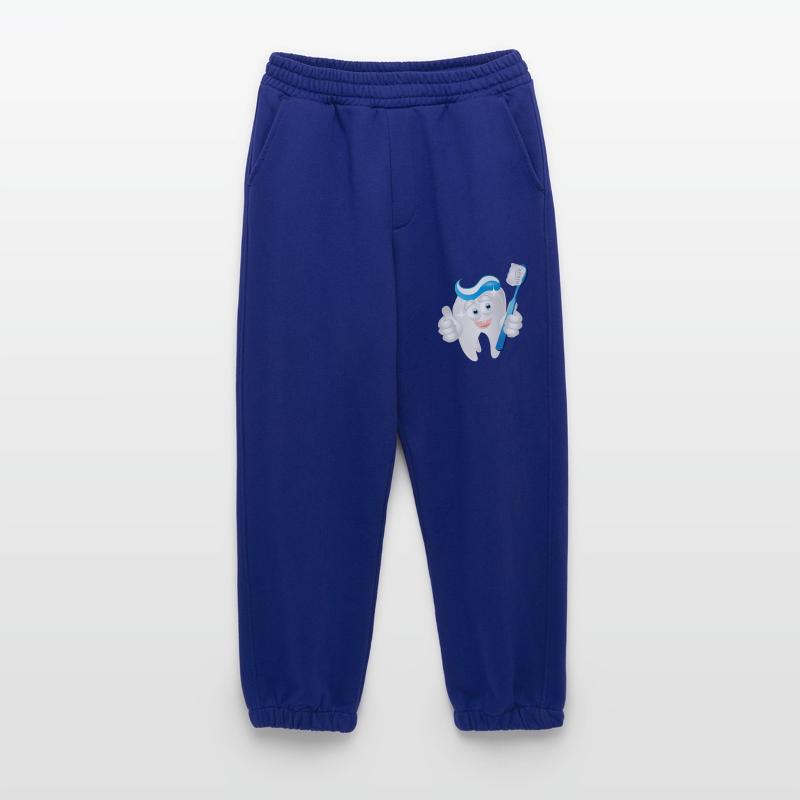 radiant white tooth with toothpaste as a comic Heavyweight Jogging Pants - made by SPREAD 