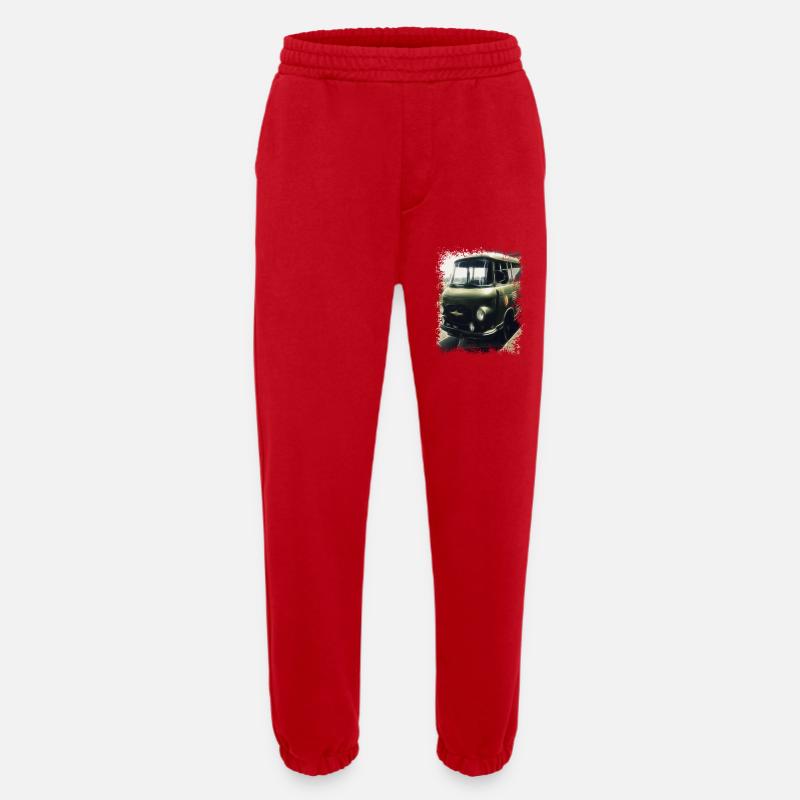 Barkas - NVA - GDR - Transporter - Heavyweight Jogging Pants - made by SPREAD  - red