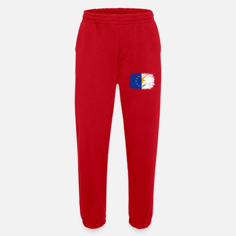 EU Einheit Hand Flagge Kunst - Heavyweight Jogginghose - made by SPREAD  - Rot