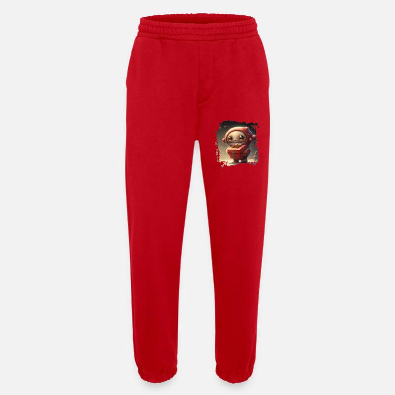 Cuddly space hero with gift - Heavyweight Jogging Pants - made by SPREAD  - red