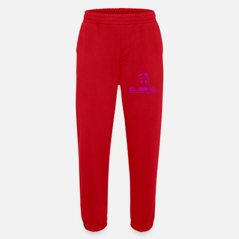 So...Oder So: Hässlicher Vogel - Lila - Heavyweight Jogginghose - made by SPREAD  - Rot