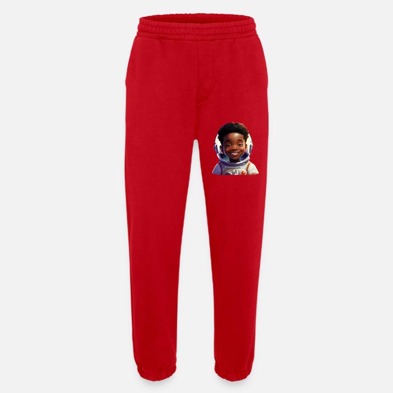 Junge Astronautin Mit Strahlen - Heavyweight Jogginghose - made by SPREAD  - Rot