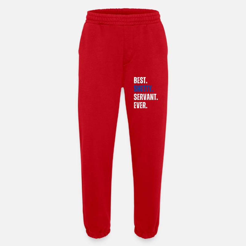 ! Best Shetty Servant Ever Lettering - Heavyweight Jogging Pants - made by SPREAD  - red