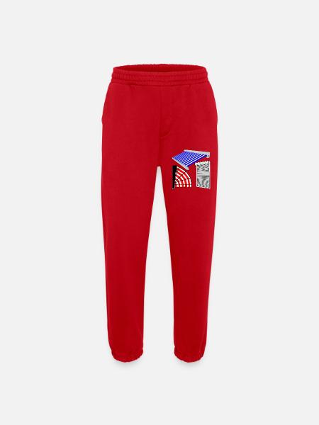Sun blinds shutter marquis - Heavyweight Jogging Pants - made by SPREAD - red