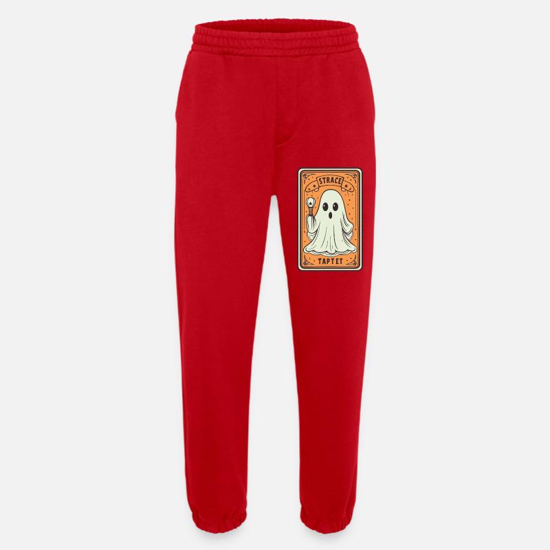 Tarot Karte Geist mit Stock - Heavyweight Jogginghose - made by SPREAD - Rot