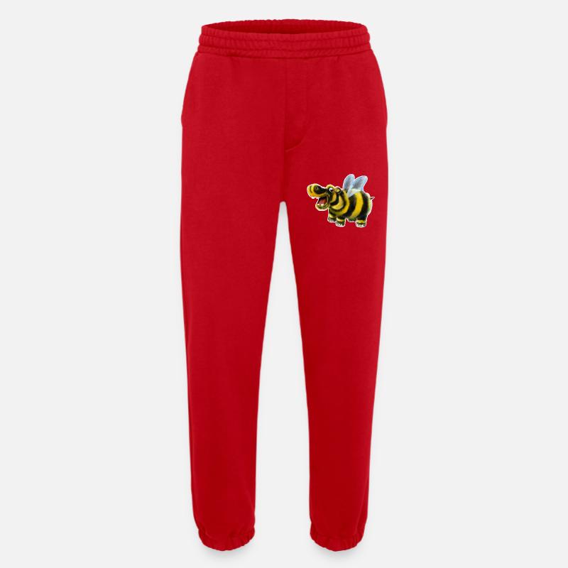 Das Hummel-Nilpferd - Heavyweight Jogginghose - made by SPREAD  - Rot